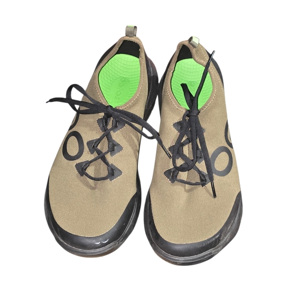 OOFOS OOMG Sport LS Low Shoe Sneaker Tactical Green Mens Size 12